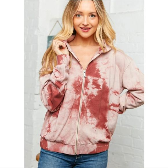 Pink Tie Dye Jacket - Picture 1 of 6